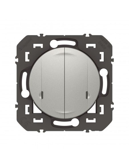 Cde double sans fils pour éclairage prise dooxie with Netatmo sans plaque alu LEGRAND 600188A