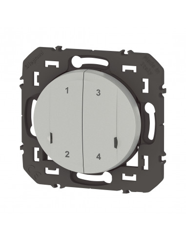 Commande sans fils 4 scénarios dooxie with Netatmo sans plaque alu LEGRAND 600191A