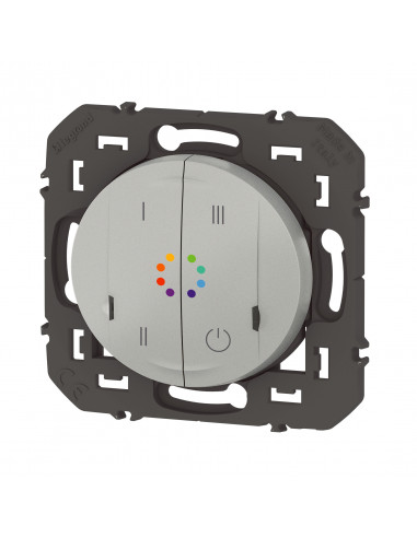 Commande sans fils multicouleurs dooxie with Netatmo alu sans plaque LEGRAND 600197