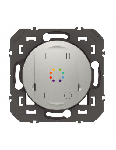 Commande sans fils multicouleurs dooxie with Netatmo alu sans plaque LEGRAND 600197