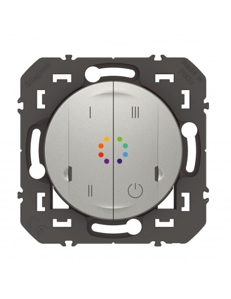 Commande sans fils multicouleurs dooxie with Netatmo alu sans plaque LEGRAND 600197