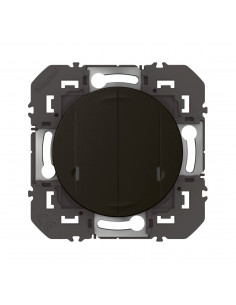 Interrupteur double connecté avec neutre 2x250w dooxie with Netatmo noir velours LEGRAND 600282