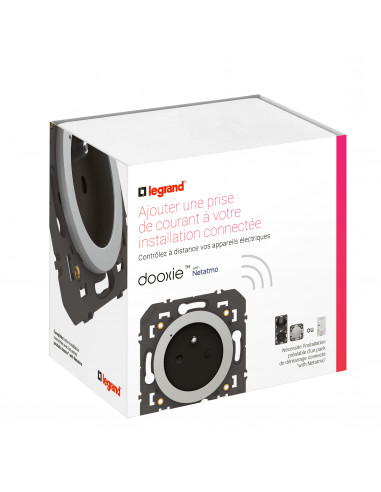 Prise connectée dooxie with Netatmo 16A sans plaque alu LEGRAND 600491A