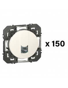 Lot de 150 prises RJ45 catégorie 6 FTP dooxie finition blanc LEGRAND 600613