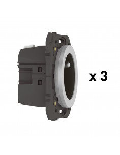 Pack 3 prises connectées dooxie with Netatmo 16A sans plaque alu LEGRAND 600798A