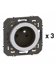 Pack 3 prises connectées dooxie with Netatmo 16A sans plaque alu LEGRAND 600798A 2