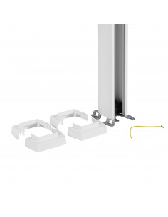 Colonne clippage direct 1 compart 2 faces h. 3,92m couv PVC corps alu blanc LEGRAND 653013