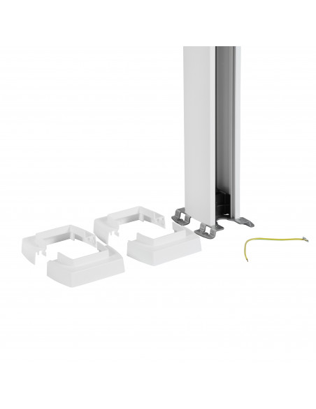 Colonne clippage direct 1 compart 2 faces h. 3,92m couv PVC corps alu blanc LEGRAND 653013