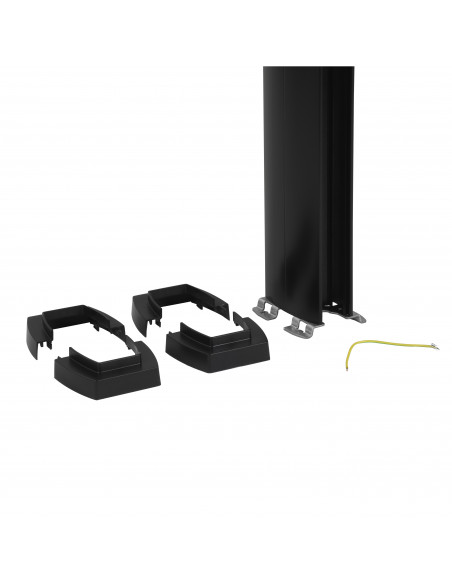 Colonne clippage direct 2 compart h. 2,67m couvercle PVC et corps en alu noir LEGRAND 653032