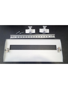 Kit modulaire métal plaque frontale 200mm rail intégré montage facile LEGRAND 981598