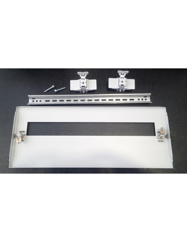 Kit modulaire métal plaque frontale 200mm rail intégré montage facile LEGRAND 981598