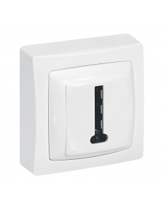 Prise téléphone Les Apparents 8 contacts en T Complet Blanc LEGRAND ALB420WH