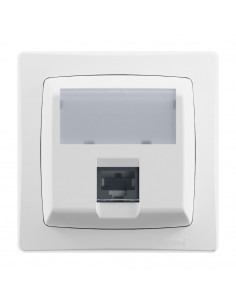 Prise RJ45 Catégorie 6 Les Apparents Complet Blanc LEGRAND ALB4307WH 2