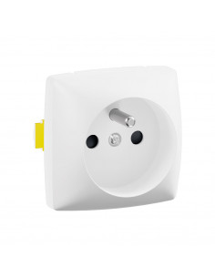 Prise de courant avec terre Les Apparents bornes auto A compléter Blanc LEGRAND ALC3100WH