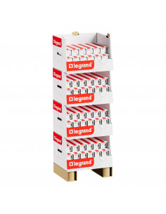 Box Standard avec va-et-vient et prises de courant Les Apparents Blanc LEGRAND ALL712WH