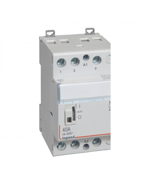 Contacteur de puissance CX³ bobine 230V~ 3 Pôles 400V~ 40A contact 3F 3 modules LEGRAND 412549