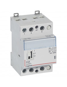 Contacteur de puissance CX³ bobine 230V~ 3 Pôles 400V~ 63A contact 3F 3 modules LEGRAND 412550 2