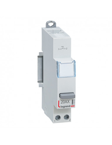 Poussoir modulaire simple fonction contact 1NO 1 module LEGRAND 412908