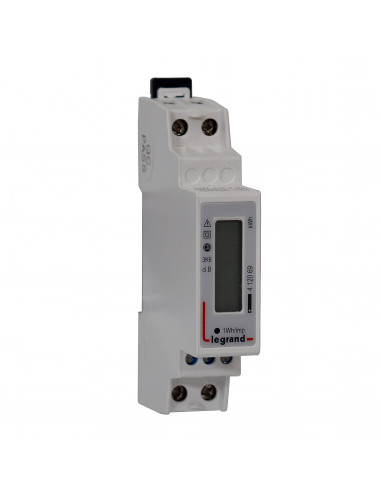 Compteur modulaire monophasé EMDX³ MID raccordement direct 45A 1 module avec sortie à impulsions LEGRAND 412069