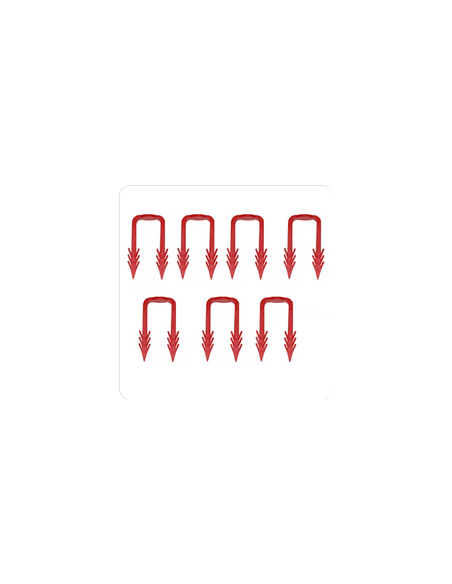 Lot de 100 Cavaliers de fixation Supplementaires THERMOR 400102