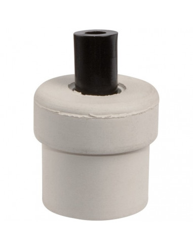 Embout pour tube rond à cheville Blanc 22mm CIVIC INDUSTRIE 19563417