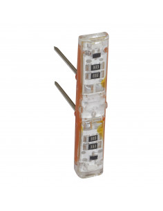 Voyant témoin 230V Easy-Led brochable à LEDs blanches pour mécanismes Mosaic socle orange LEGRAND 067685L 2