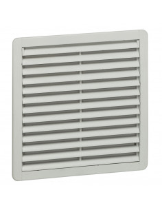 Ventilateur avec ouïe plastique débit 240m³/h avec filtre et 450m³/h soufflage libre IP54 IK08 RAL7035 LEGRAND 034852 2