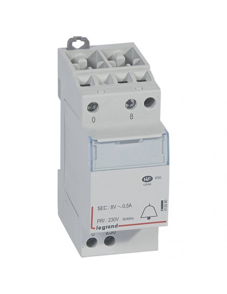 TRANSFO SONNERIE 8V 4VA LEGRAND 413090