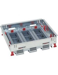 Kit support hauteur réglable pour boîte sol prises position horizontale 3 paniers de 6 modules LEGRAND 088021