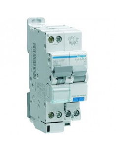Disjoncteur Différentiel 1P+N 4.5-6kA C-16A 30mA type AC HAGER ADC816F