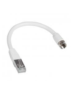 Cordon de brassage 1 embout coaxial et 1 embout RJ45 longueur 0,3m LEGRAND 413206 2
