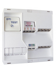TABLEAU DE COMMUNICATION NEO Gr2TV 8RJ45 DTI+FILTRE TV4S MICHAUD LB218