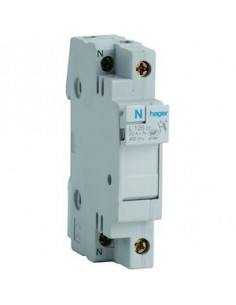 Coupe-circuit 1P+N 20A 400V domestique 1 Module HAGER L12601