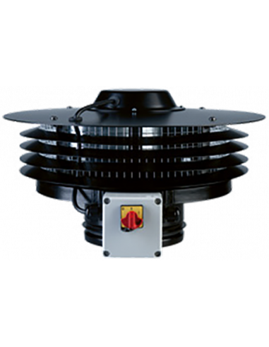 Tourelle centrifuge horizontale monophasée 230V 4 pôles diamètre 250 mm S&P 200602