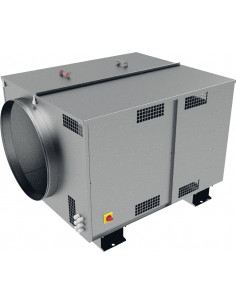 Caisson C4 Ecowatt 600 m3/h refoul br horizontal en ligne iso 25 mm mono 230V S&P 237608