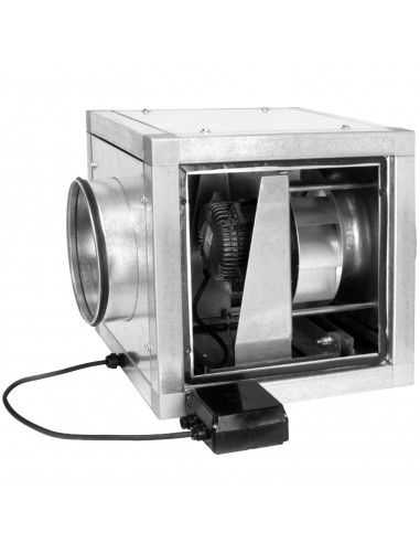 Caisson de ventilation tertiaire double peau 1550 m3/h D250 mm monophasé 230V S&P 241486