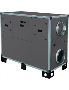 Centrale double-flux THR 93% vert droite 400 m3/h PRO REG batterie électrique S&P 249947