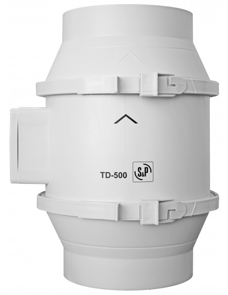 Ventilateur de conduit, 390/560 m3/h, 3 vitesses, raccordement D 160 mm S&P (UNELVENT) 250458