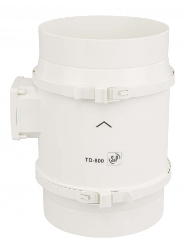 Ventilateur de conduit, 660/890 m3/h, 3 vitesses, raccordement D 200 mm S&P (UNELVENT) 255510