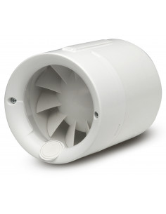 Aérateur de conduit, 100 m3/h, 12 W, encastrable, clapet anti-retour, D 100 mm S&P (UNELVENT) 257000