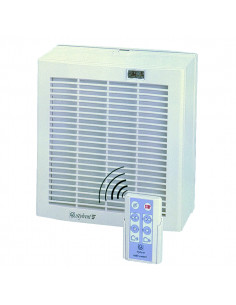 Aérateur de vitre 2V extract br 1100/750 m3/h 1V d'insuff br 700 m3/h radio cde S&P 455316