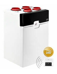 VMC double-flux DOMEO EVO très haut rendement 93%,315 m3/h,cde radio+sonde hygro S&P 600105