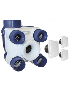Kit VMC standard pour l'habitat pavillonnaire du T1 au T7 jusqu'à 4 sanitaires S&P (UNELVENT) 604141