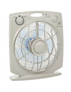 Ventilateur box-fan, 3 vitesses, minuterie programmable jusqu'à 180 mn S&P (UNELVENT) 650014