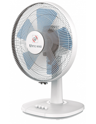 Ventilateur de table 3 vitesses D 400 mm vitesse d'air : 2,3 m/s br S&P 650118