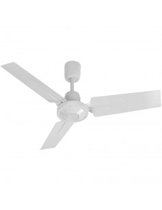Ventilateur plafond 3 V, régulateur fourni, blanc, 800 mm, compatible radio cde S&P (UNELVENT) 658300