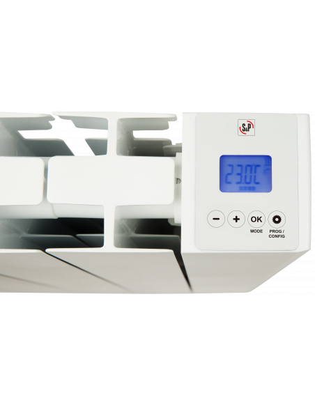 Radiateur à intertie aluminium injecté thermostat électronique sol ou mur S&P 670019