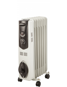 Radiateur à bain d'huile, puissance 1500 W, superficie de chauffe 10 m2 classe I S&P (UNELVENT) 673996