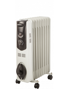 Radiateur à bain d'huile, puissance 2000 W, superficie de chauffe 12 m2 classe I S&P (UNELVENT) 673997