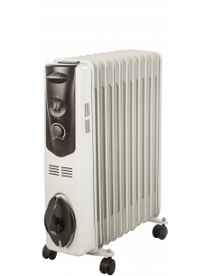 Radiateur à bain d'huile, puissance 2500 W, superficie de chauffe 14 m2 classe I S&P (UNELVENT) 673998